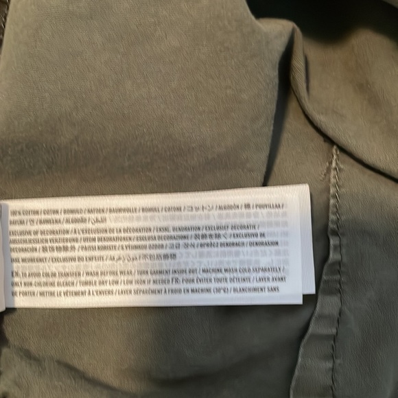 Abercrombie & Fitch cargo army green jeans. Women’s S - Picture 10 of 10